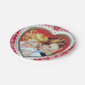 Retro Valentijn kinder bord (Gekanteld)