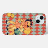 Retro Valentijn Kitsch  Kinder Case-Mate iPhone Case (Achterkant (horizontaal))