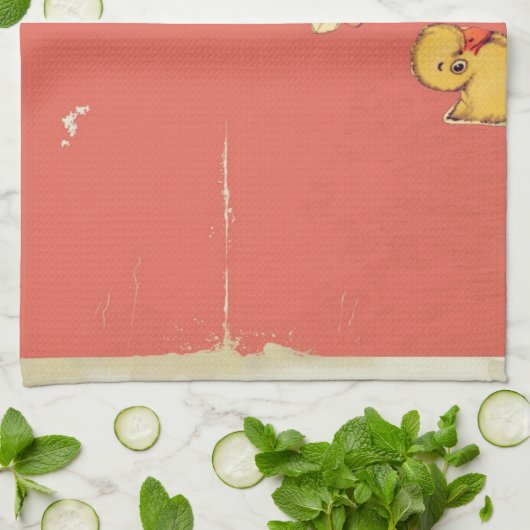 Retro Valentijn Kitsch  Kinderen Theedoek (Gevouwen)