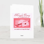 Retro Valentijn ~ Kitten in een hartvormige doos Feestdagen Kaart (Achterkant)