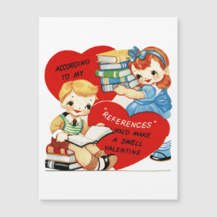 Retro  Valentijn Magnetische Kaart