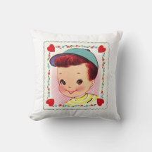 Retro Valentijn Meisje en Jongen