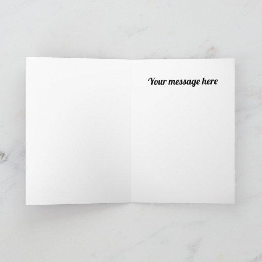 Retro  Valentijn meisje voeg bericht kaart (Binnen)