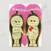 Retro  Valentijn Mummies Holiday briefkaart (Voorkant)
