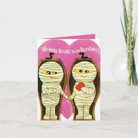 retro  Valentijn mummy add sentiment Feestdagen Kaart (Voorkant)