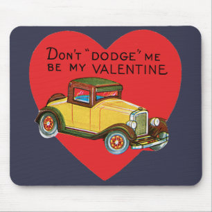 Retro Valentijn, ontwijk me niet, wees mijn Valent Muismat