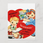 retro  Valentijn paar Feestdagenkaart (Voorkant)