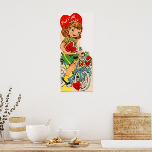 Retro  Valentijn poster (Keuken)