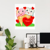 Retro  Valentijn poster (Thuiskantoor)