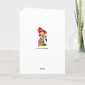 Retro  Valentijn slager voeg bericht kaart toe (Achterkant)