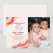 Retro Valentijn Sweetheart Joint Eerste Verjaardag Kaart (Voorkant / Achterkant)