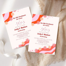 Retro Valentijn Sweetheart Twin 2e Verjaardag