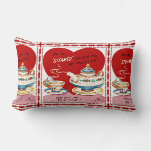 Retro Valentijn Tea Cup en theepot Kussen
