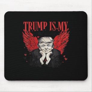 Retro Valentijn Trump is mijn Valentijn Funny Trum Muismat
