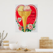 Retro  Valentijn Valentijn poster (Keuken)