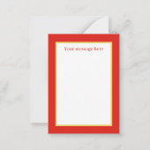 retro Valentijn vogel voegt bericht toe Notitiekaartje (Achterkant)