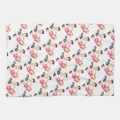 Retro Valentijn's Girl & Boy Theedoek (Horizontaal)