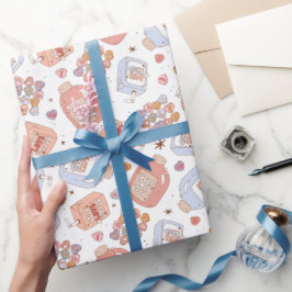 Retro Valentijns Wrap Papier