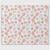 Retro Valentijns Wrap Papier (Vlak)