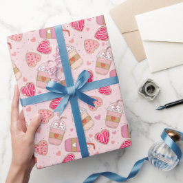 Retro Valentijns Wrap Papier