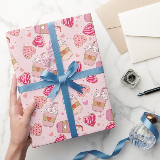 Retro Valentijns Wrap Papier (Geschenken)
