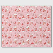 Retro Valentijns Wrap Papier (Vlak)