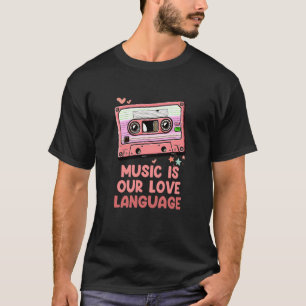 Retro Valentijnsdag Cassette 80's Mannen Wo T-shirt