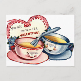 retro-Valentijnsdag Feestdagenkaart