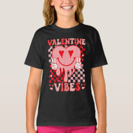 Retro Valentijnsdag Hart Valentijn Vibes T-shirt