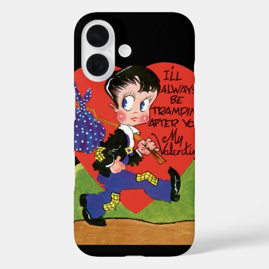 Retro Valentijnsdag,  Hobo Boy Hart Case-Mate iPhone Case (Achterkant)