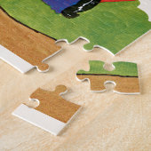 Retro Valentijnsdag,  Hobo Boy Hart Legpuzzel (Zijkant)