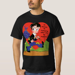 Retro Valentijnsdag,  Hobo Boy Hart T-shirt