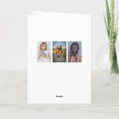 Retro Valentijnsdag kinder olifant rode hart foto Kaart (Achterkant)