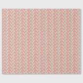 Retro Valentijnsdag Patroon Cadeaupapier (Vlak)