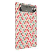 Retro Valentijnsdag Patroon Mini Klembord (Schuin)