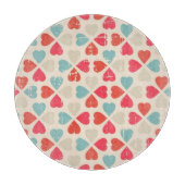 Retro Valentijnsdag Patroon Snijplank (Voorkant)