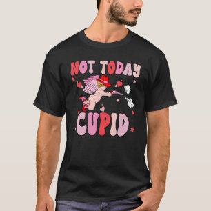 Retro Valentijnsdag vandaag niet Cupid Pink Howdy  T-shirt