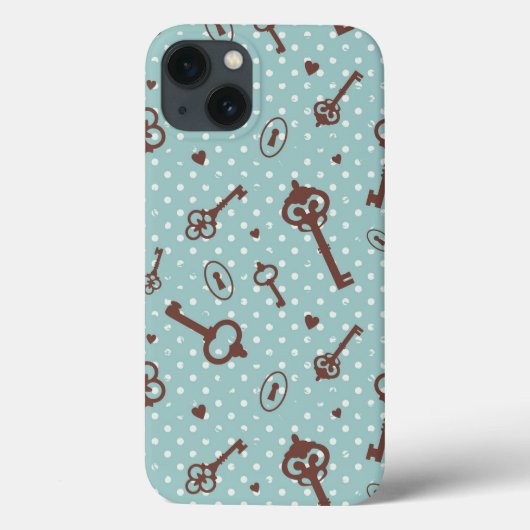 Retro Valentijnsleutels Case-Mate iPhone Case (Achterkant)