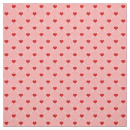 retro valentijnsstippen harten roze rood stof