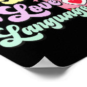 Retro Valentines Day Coffee Is My Love Language He Poster (Hoek)