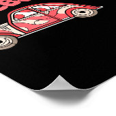 Retro Valentines Lovebug Heart Groovy Valentines M Poster (Hoek)