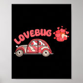 Retro Valentines Lovebug Heart Groovy Valentines M Poster (Voorkant)