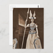 Retro Valkyrie Girls Briefkaart (Voorkant / Achterkant)
