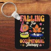 Retro vallen voor arbeidstherapie OT OTA Autu Sleutelhanger (Voorkant)