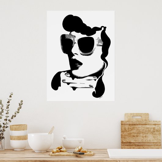 Retro Vamp Poster (Keuken)