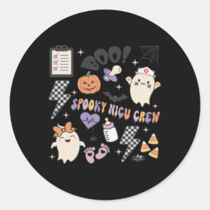 Retro Vampier Halloween Outfit Easy Halloween Drac Ronde Sticker