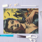 Retro Vampier Meisje Tissuepapier (Craft)