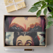 Retro vampier vrouw tissuepapier (Geschenk)