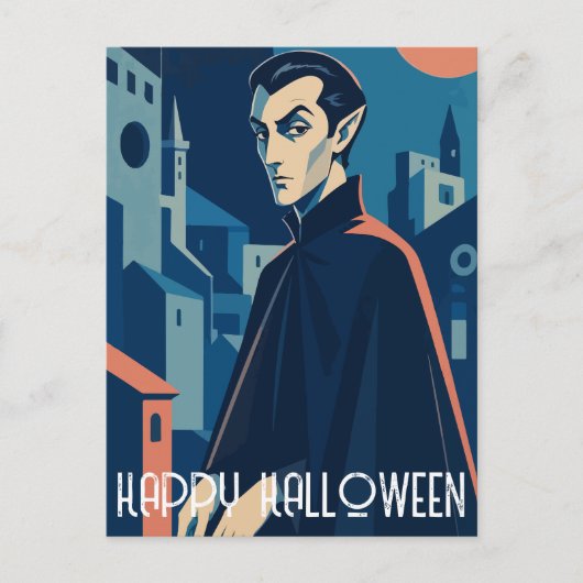 Retro Vampire Feestdagenkaart (Voorkant)