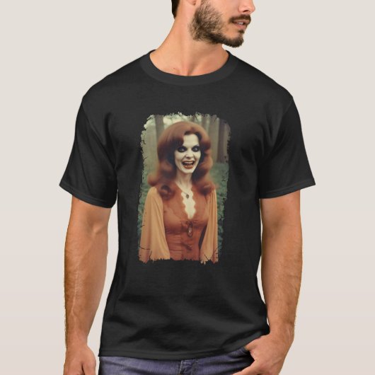 Retro Vampire Zuid- Horror Gothic Swea T-shirt (Voorkant)